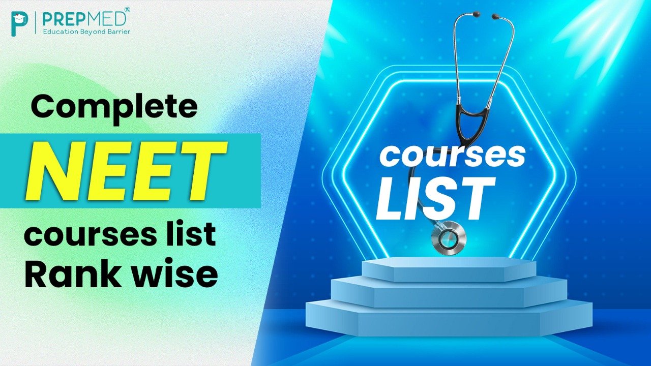 Complete NEET courses list - rank wise